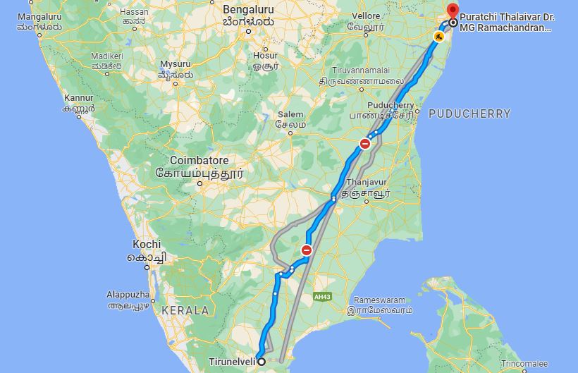 Tirunelveli to Chennai Central